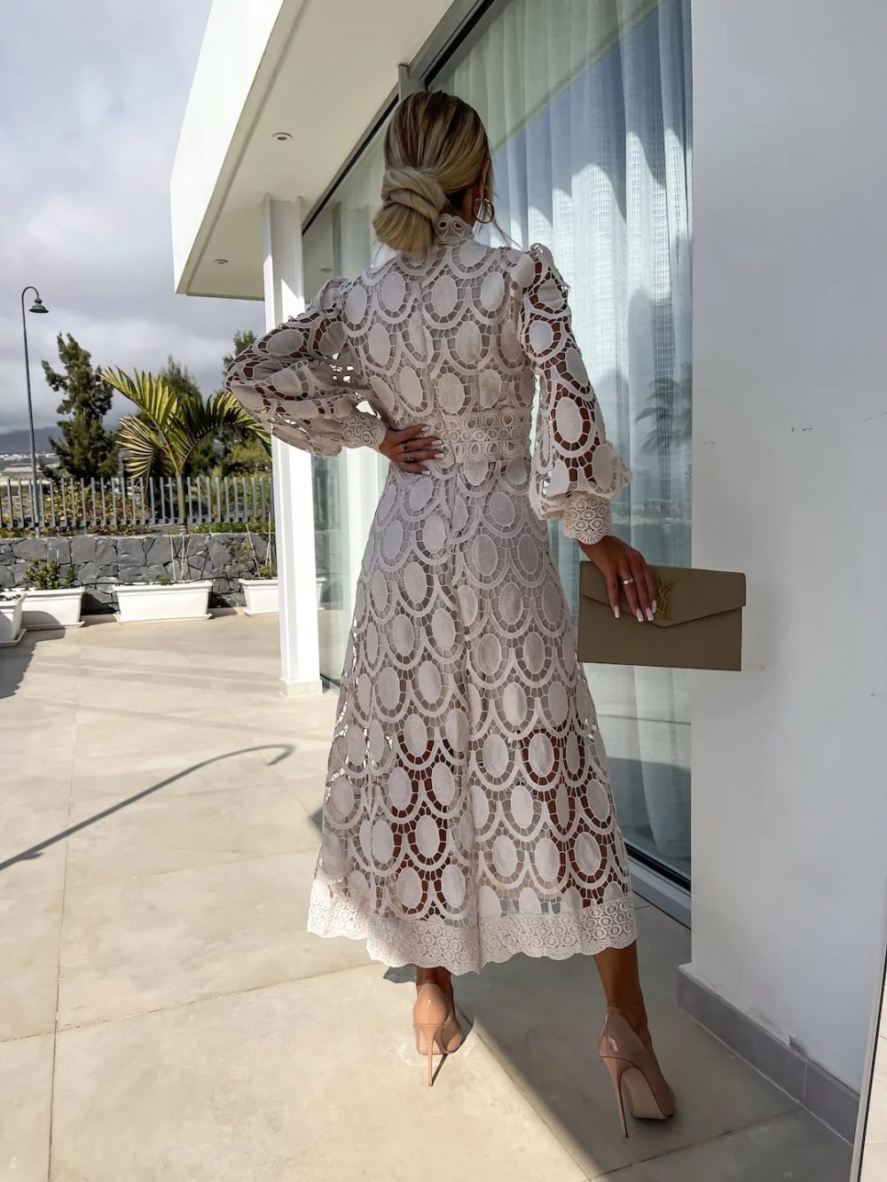 Women's Fashion Long Patchwork Dress - Image 7