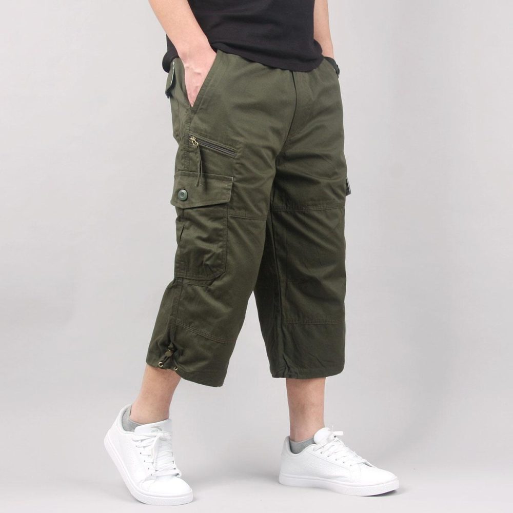 Cropped Pants Casual Shorts Trendy Men's Pants Loose - Image 3