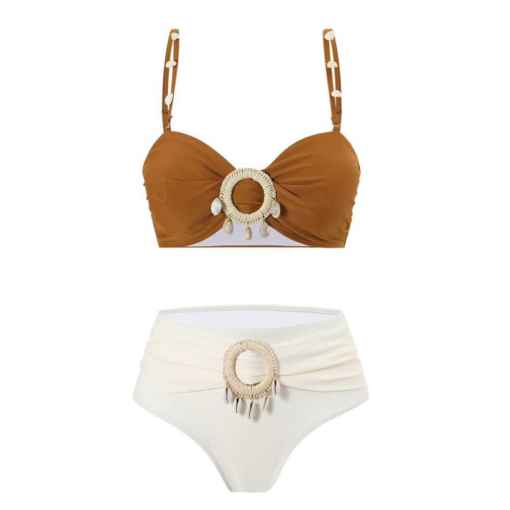 Split Bikini Tassel Sexy Hot Spring Beach Swimsuit - Image 6