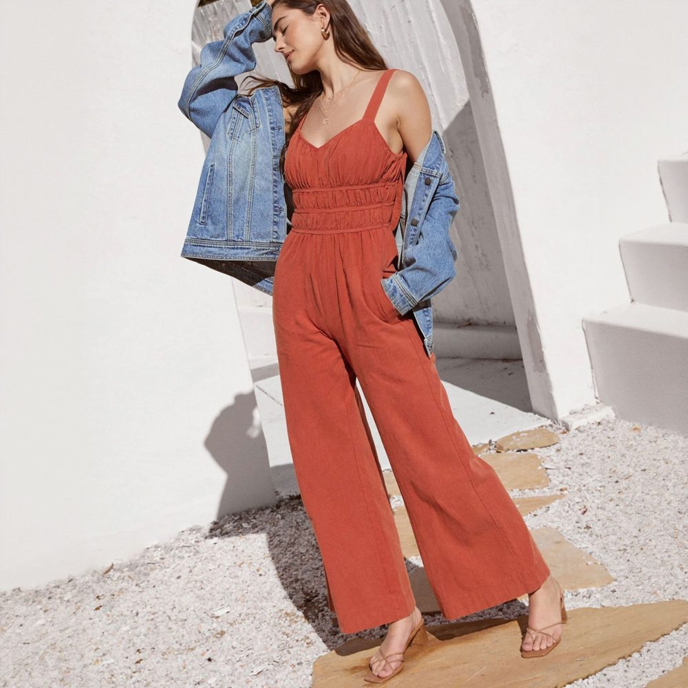 Women's Vacation Spaghetti Straps Jumpsuit - Image 4