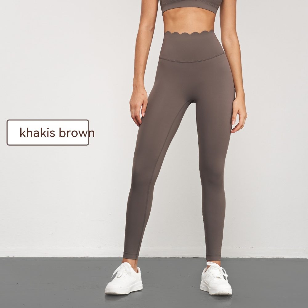 Elastic Sports Yoga Pants Women's Abdominal-shaping High Waist Peach Hip Sports Tights Anti-chic No T-line Fitness Pants - Image 3