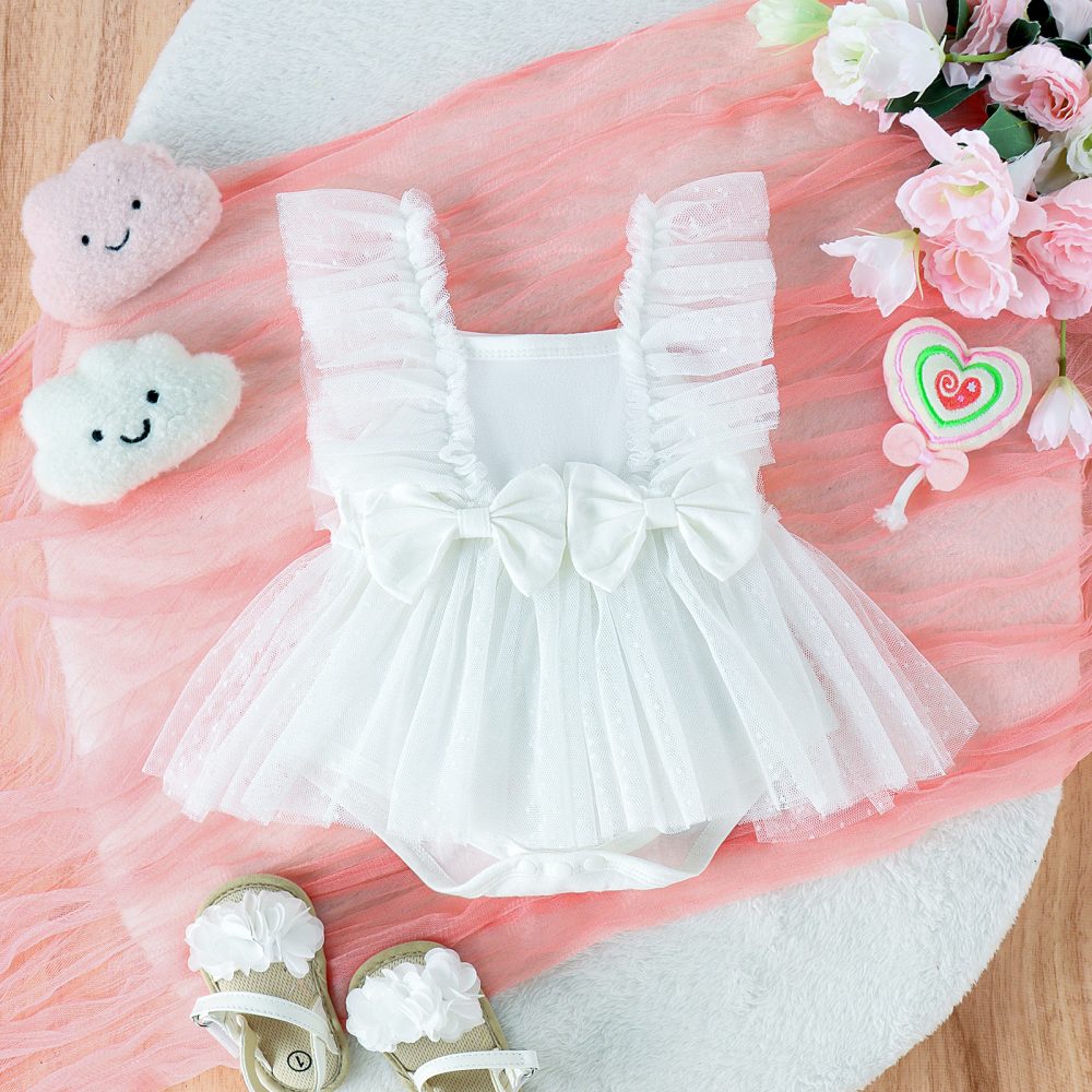 Jumpsuit Baby Net Skirt Princess Poris Dress Baby Skirt Baby Body Pants Jumpsuit - Image 2