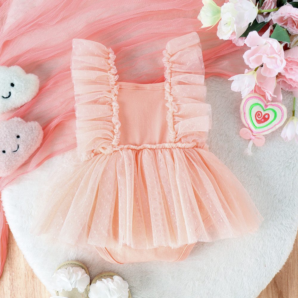 Jumpsuit Baby Net Skirt Princess Poris Dress Baby Skirt Baby Body Pants Jumpsuit - Image 7