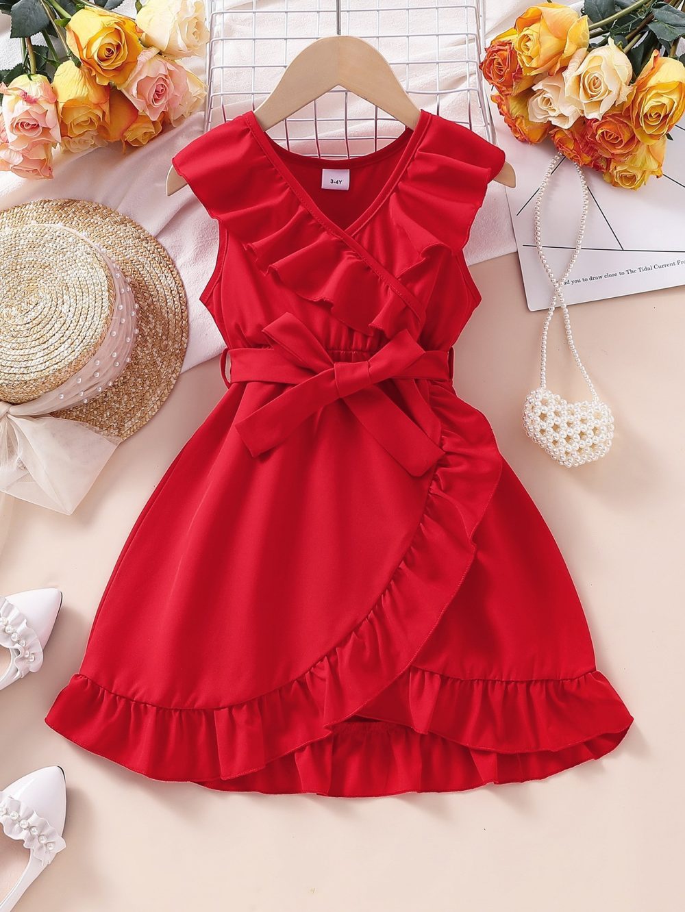 European And American Style Girl Ruffled Dress - Image 6