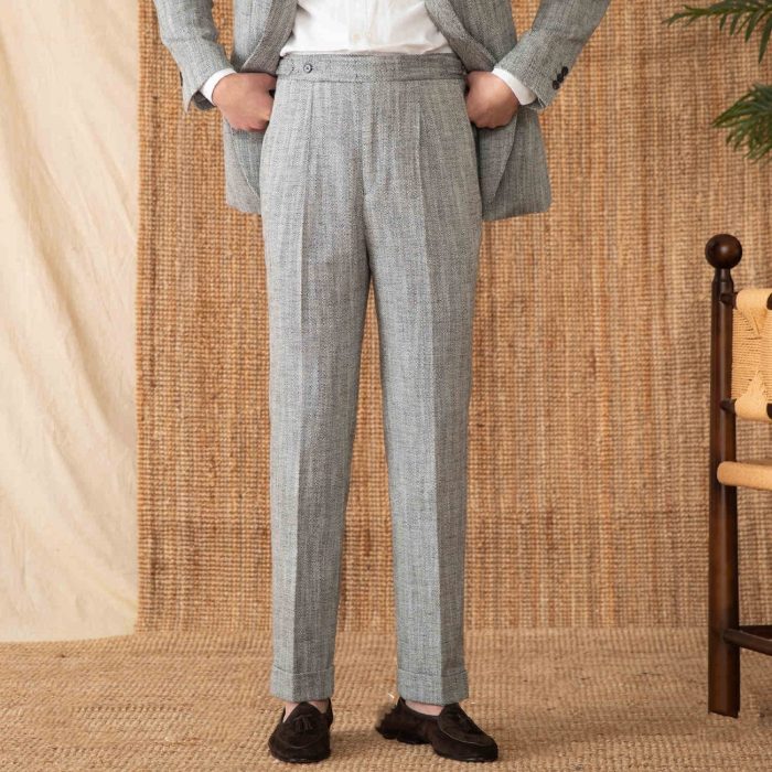 Cotton And Linen Thin Breathable Casual High Waist Straight Pants