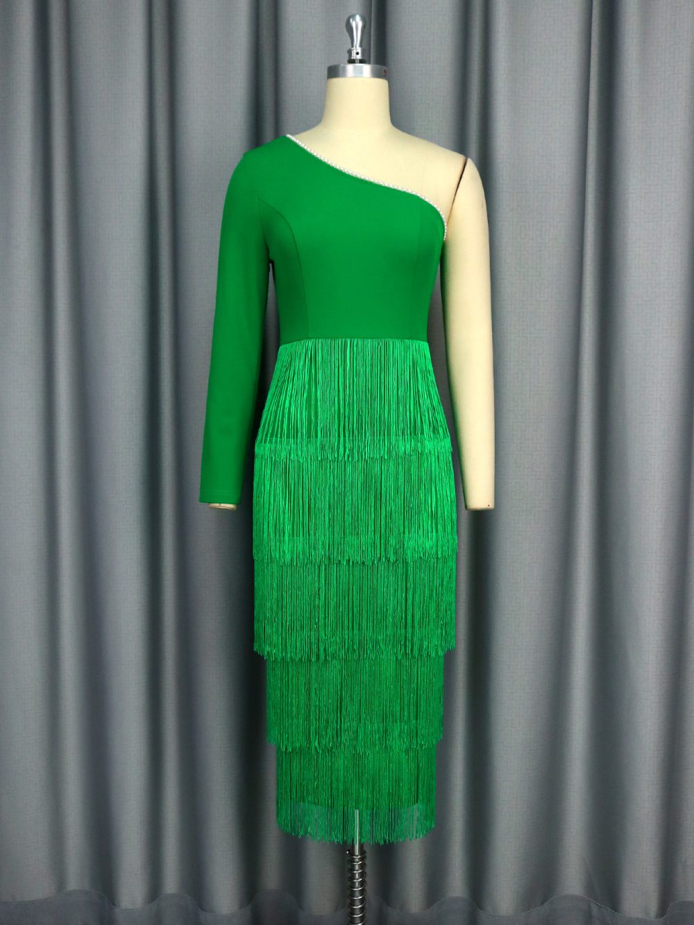 One-shoulder Long Sleeve Dress Women - Image 6