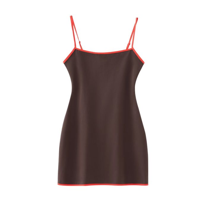 Women's Simple Graceful Trim Sling Dress