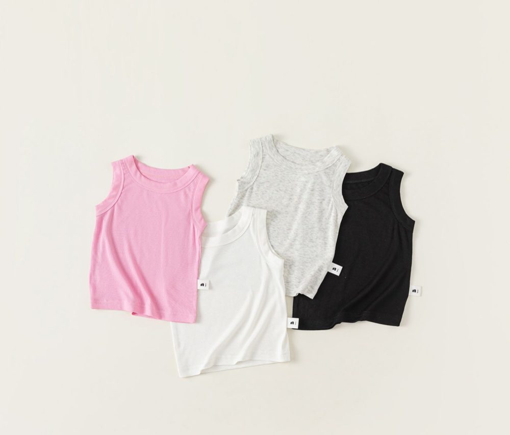 Summer Children's Vest T-shirt Short-sleeved Top - Image 8