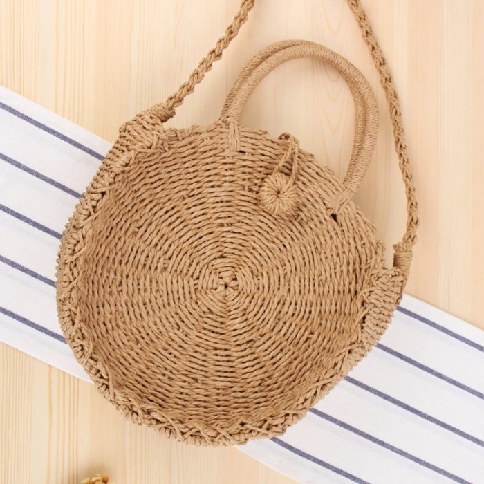 Vacation Beach Hand-woven Bag Round Hand