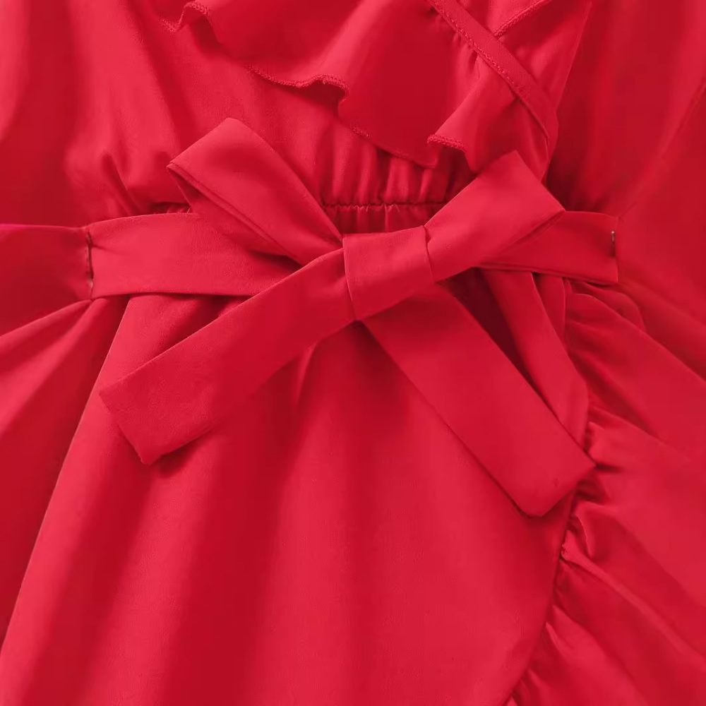 European And American Style Girl Ruffled Dress - Image 4