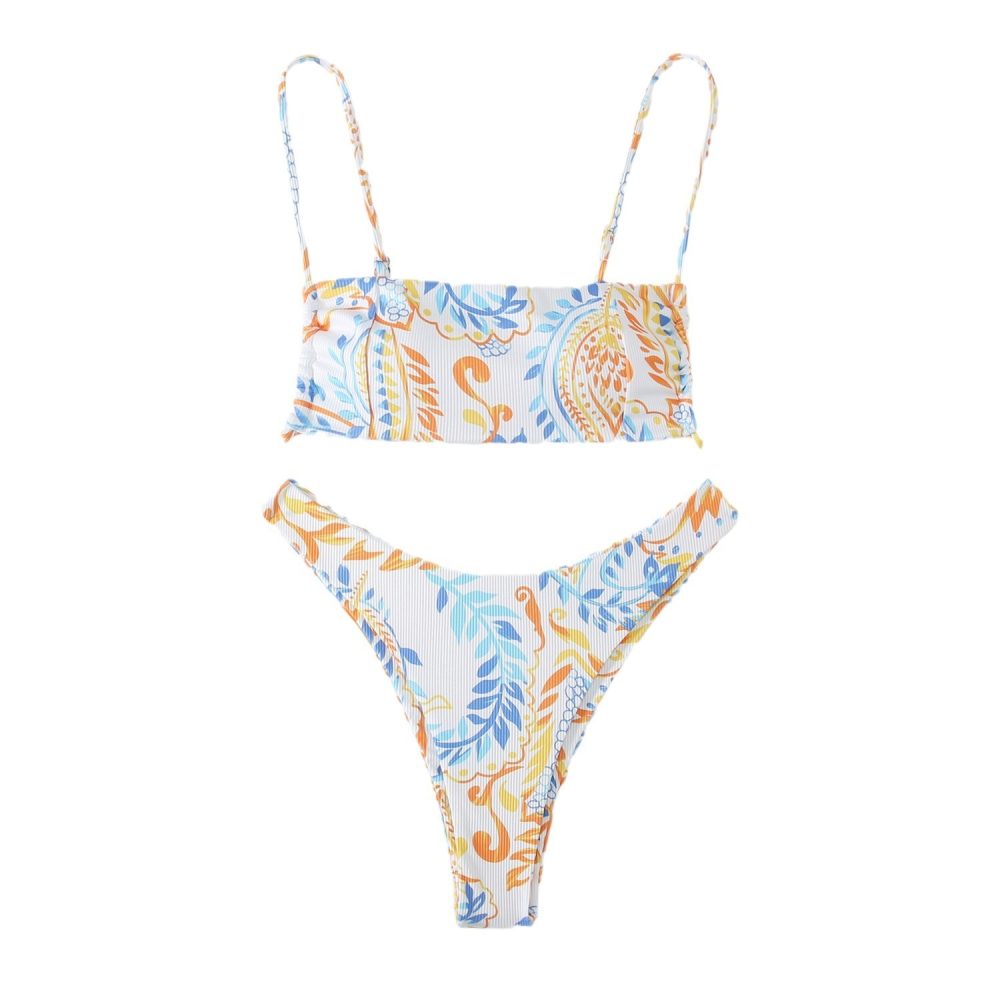 Printed Split Swimsuit European And American Swimsuit - Image 2