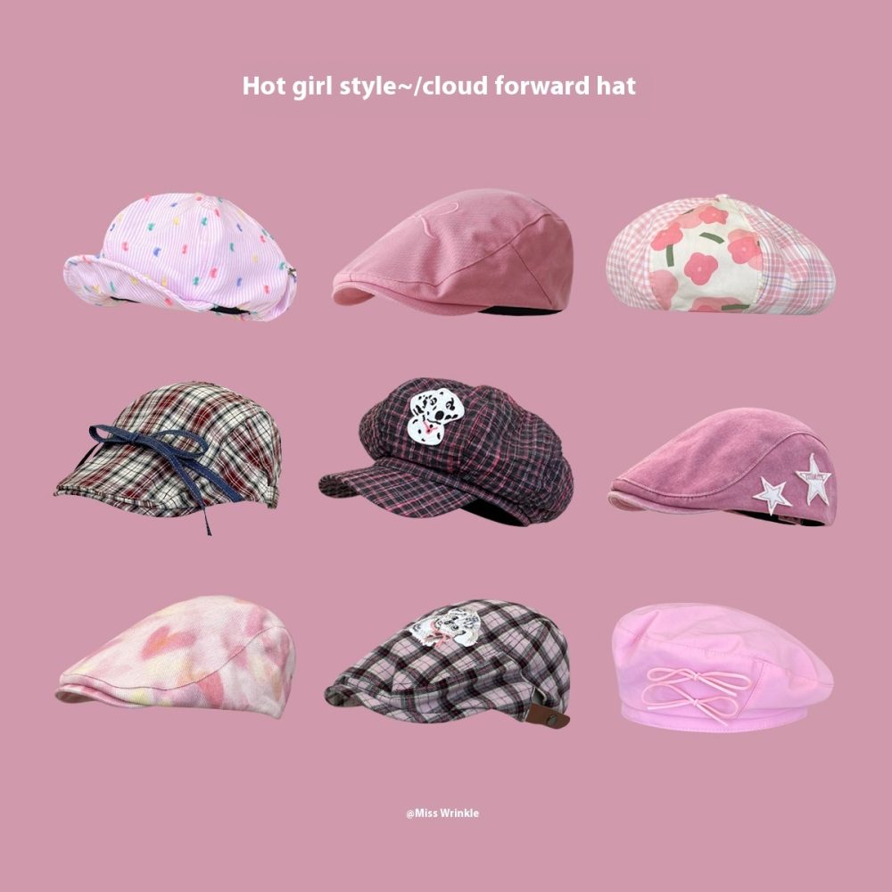 Hot Girl Merican Retro Denim Advance Hats Women - Image 2