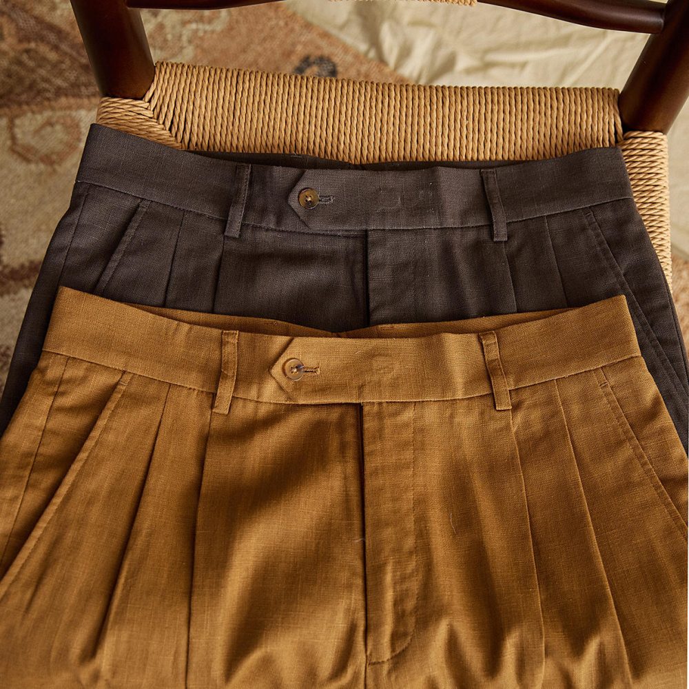 Men's British Retro Summer Cotton And Linen Casual Trousers - Image 10