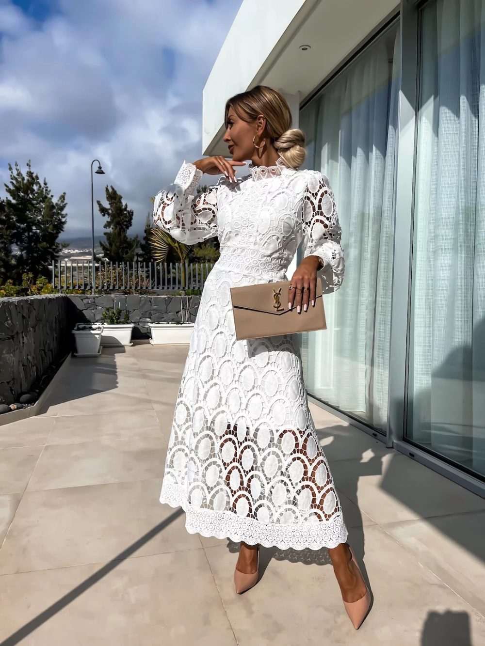 Women's Fashion Long Patchwork Dress - Image 6