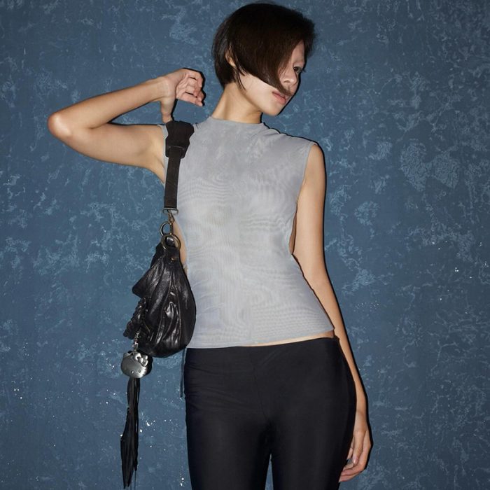 Solid Color Round Neck Sleeveless Backless Sexy Vest Top