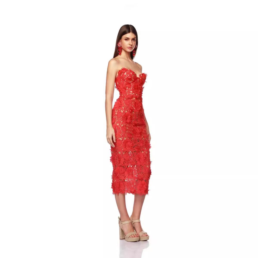 Women's Fashion Summer Lace Banquet Dress - Image 2