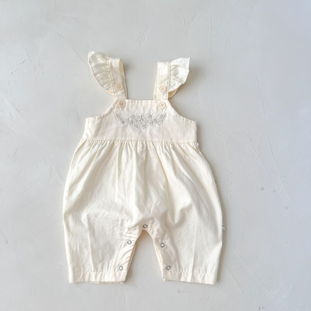 Baby Girl's Loose Adjustable Suspender Romper - Image 6