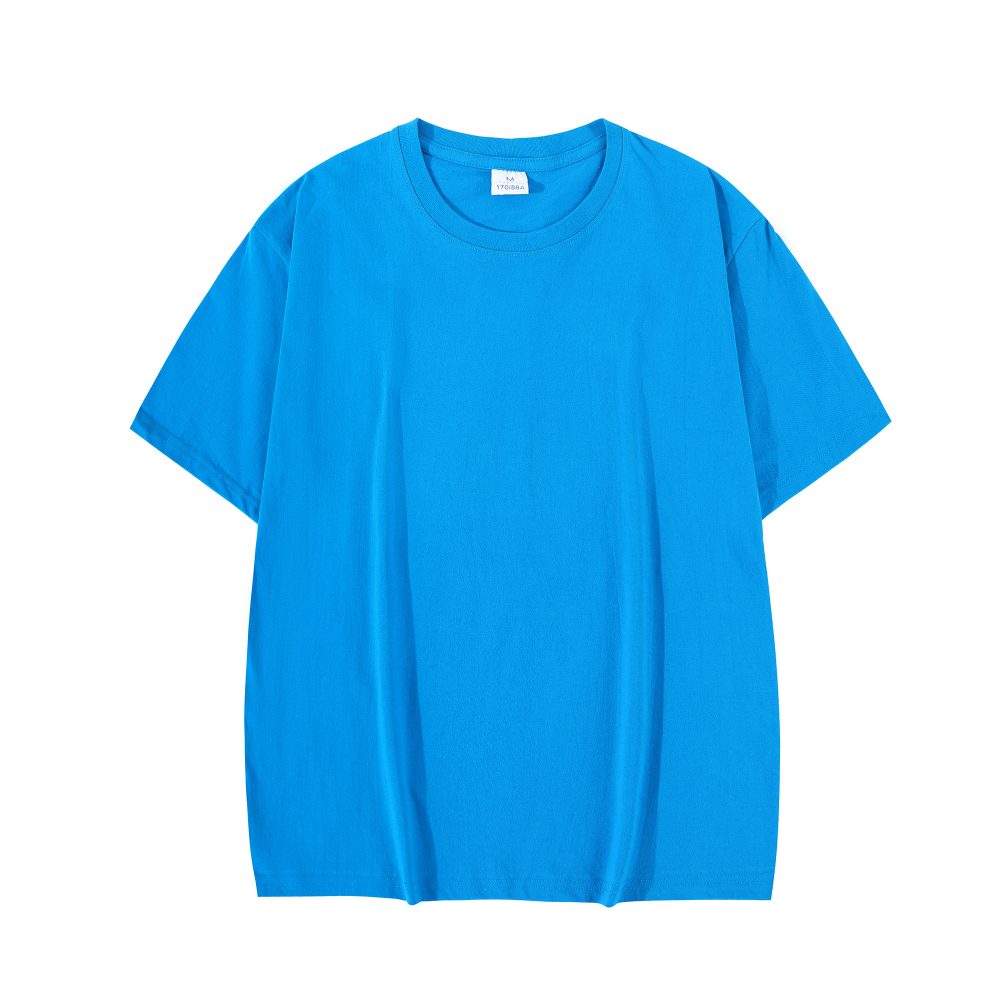 Men's Solid Color Loose-fitting Pure Cotton Short Sleeves T-shirt - Image 7