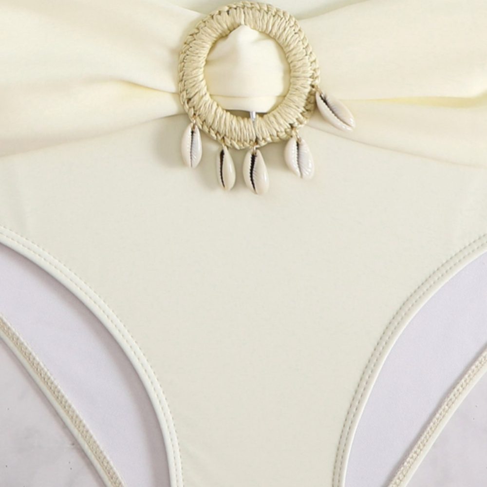 Split Bikini Tassel Sexy Hot Spring Beach Swimsuit - Image 2