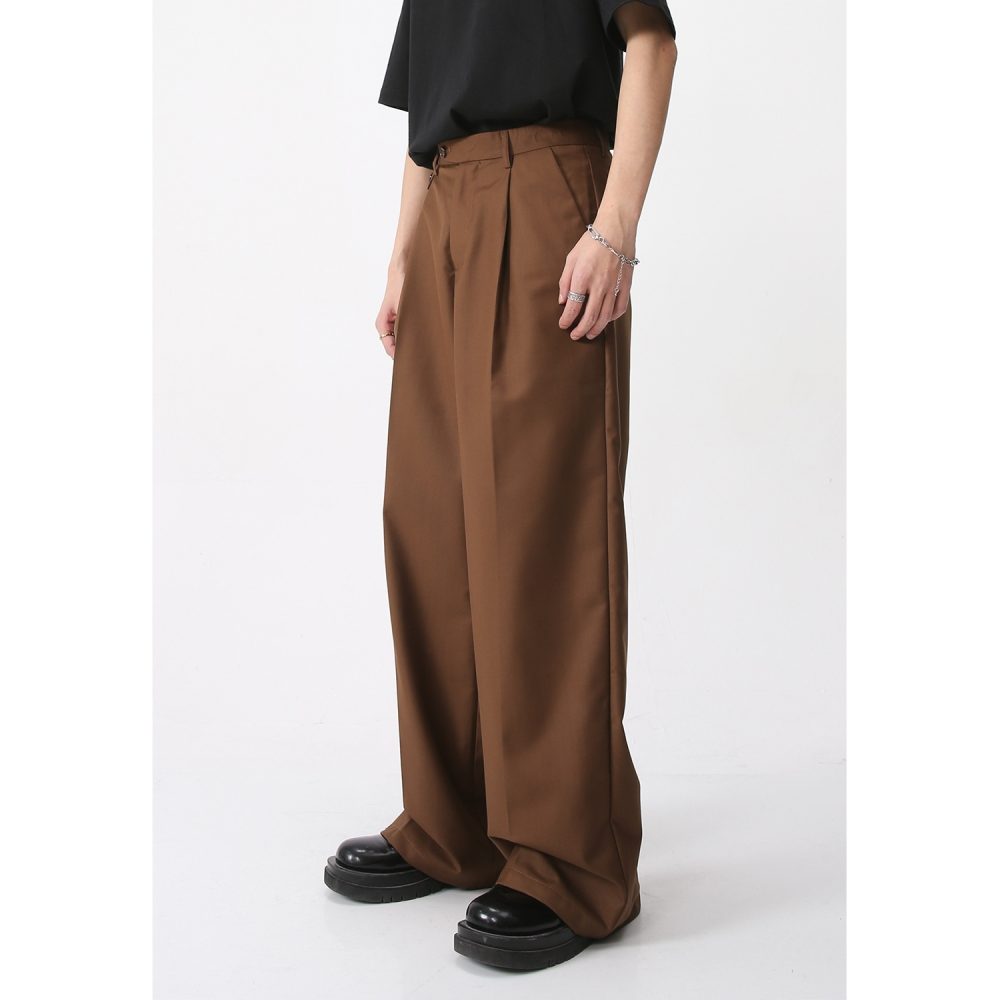 Men's Clothing Casual Suit Pants Straight Retro Simple - Image 2