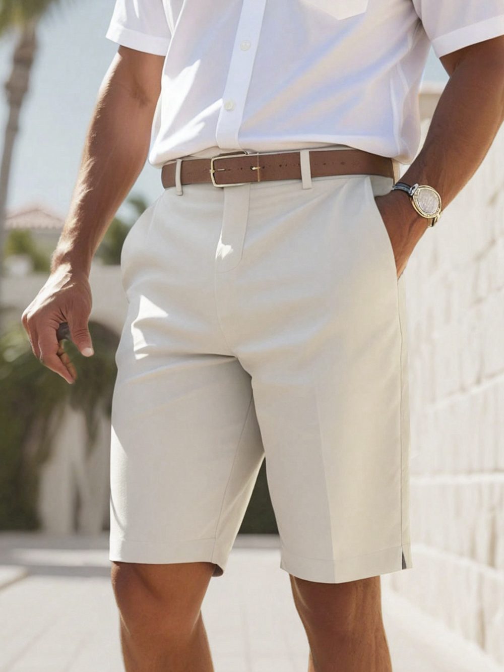 Business Suit Shorts Men's Summer Casual Shorts - Image 2