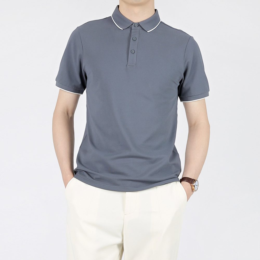 Summer Leisure Casual Lapel Short Sleeve T-shirt - Image 2